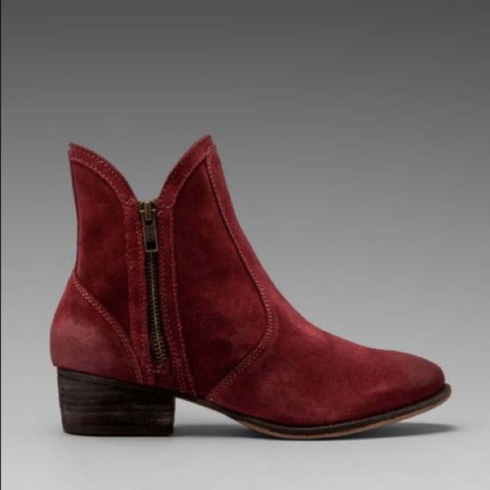 Seychelles lucky penny ankle boot in burgundy